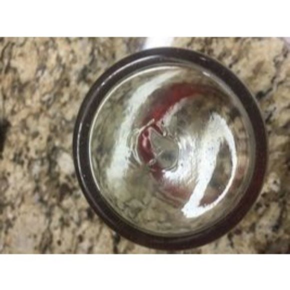 Hand Blown Glass Hand Made Clear With Ruby Red Rim Trim Juice Tumbler Whiskey - Picture 3 of 5